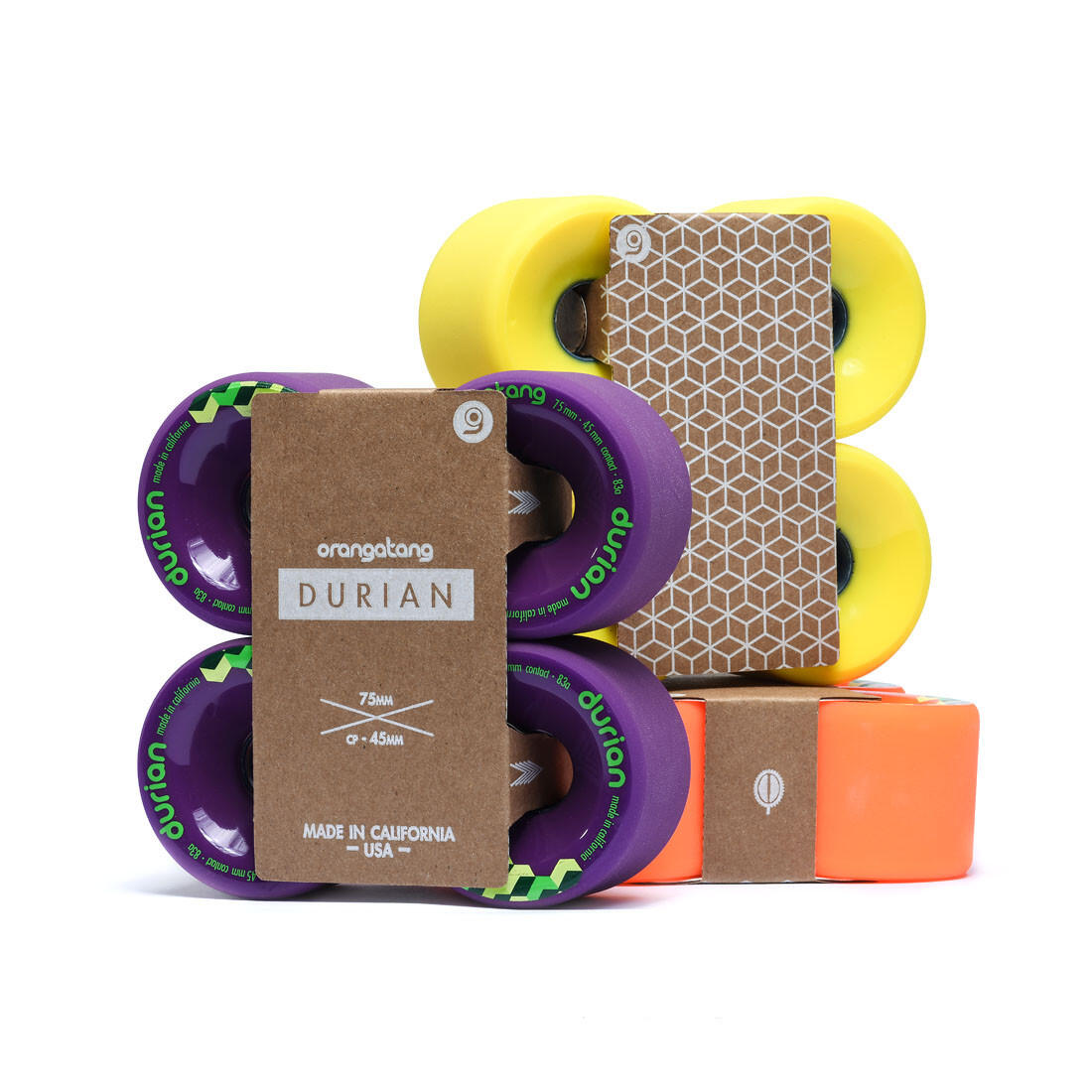 Skateboard-Räder - Sk8 - Durian - 75 mm 86a - Orangatang 2/2
