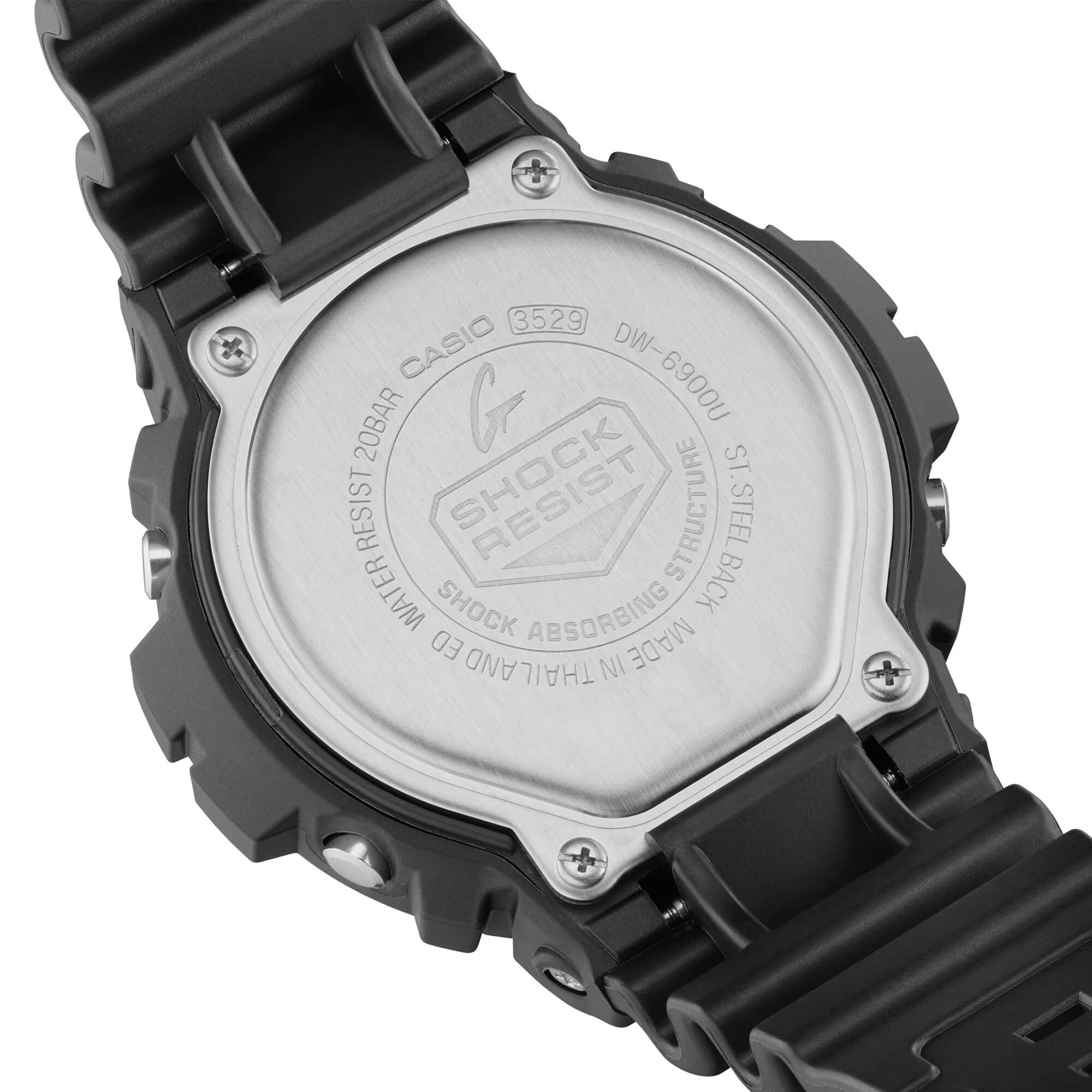 Casio Digital Montre Noir/Noir DW-6900U-1ER 5/6