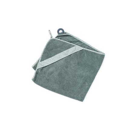 Cape serviette de Bain bébé coton biologique OekoTex Dry'n Play - Rose
