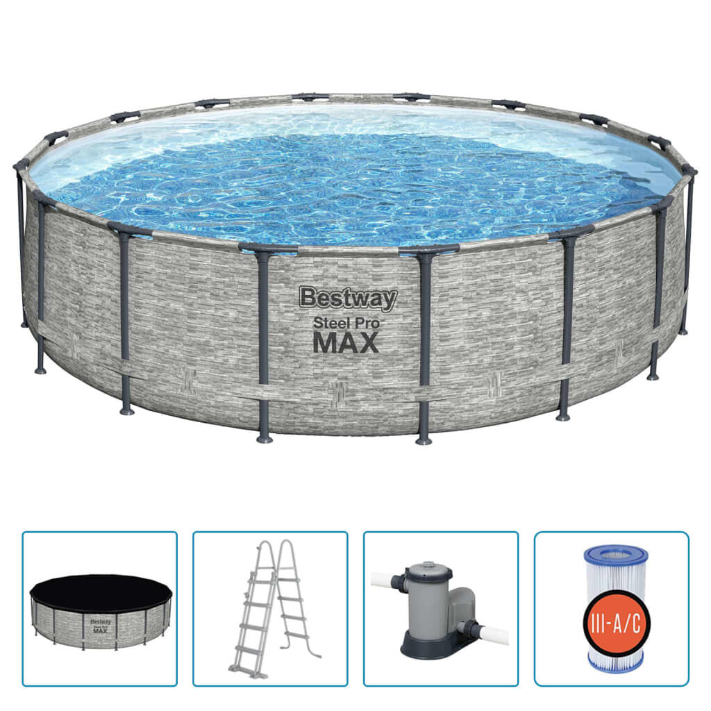 Bestway Power Steel Zwembad rond 488x122 cm 2/7