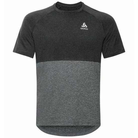 Odlo Men´s T-shirt crew neck s/s RIDE EASY black melange grey melange Größe L...