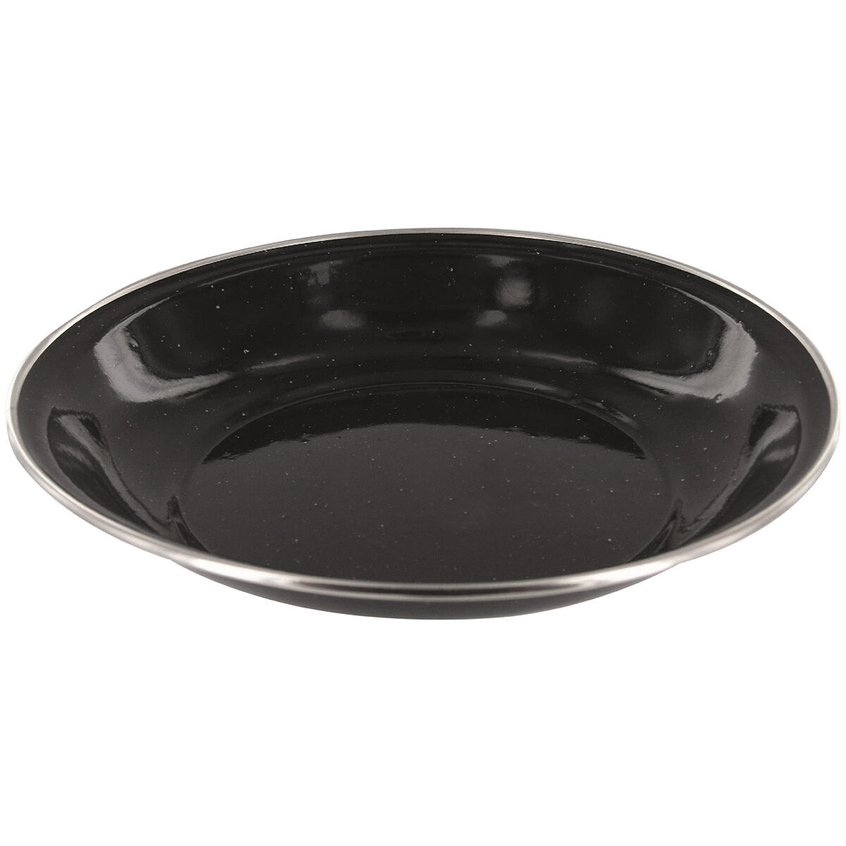 HIGHLANDER Highlander Deluxe Enamel Soup Plate Black