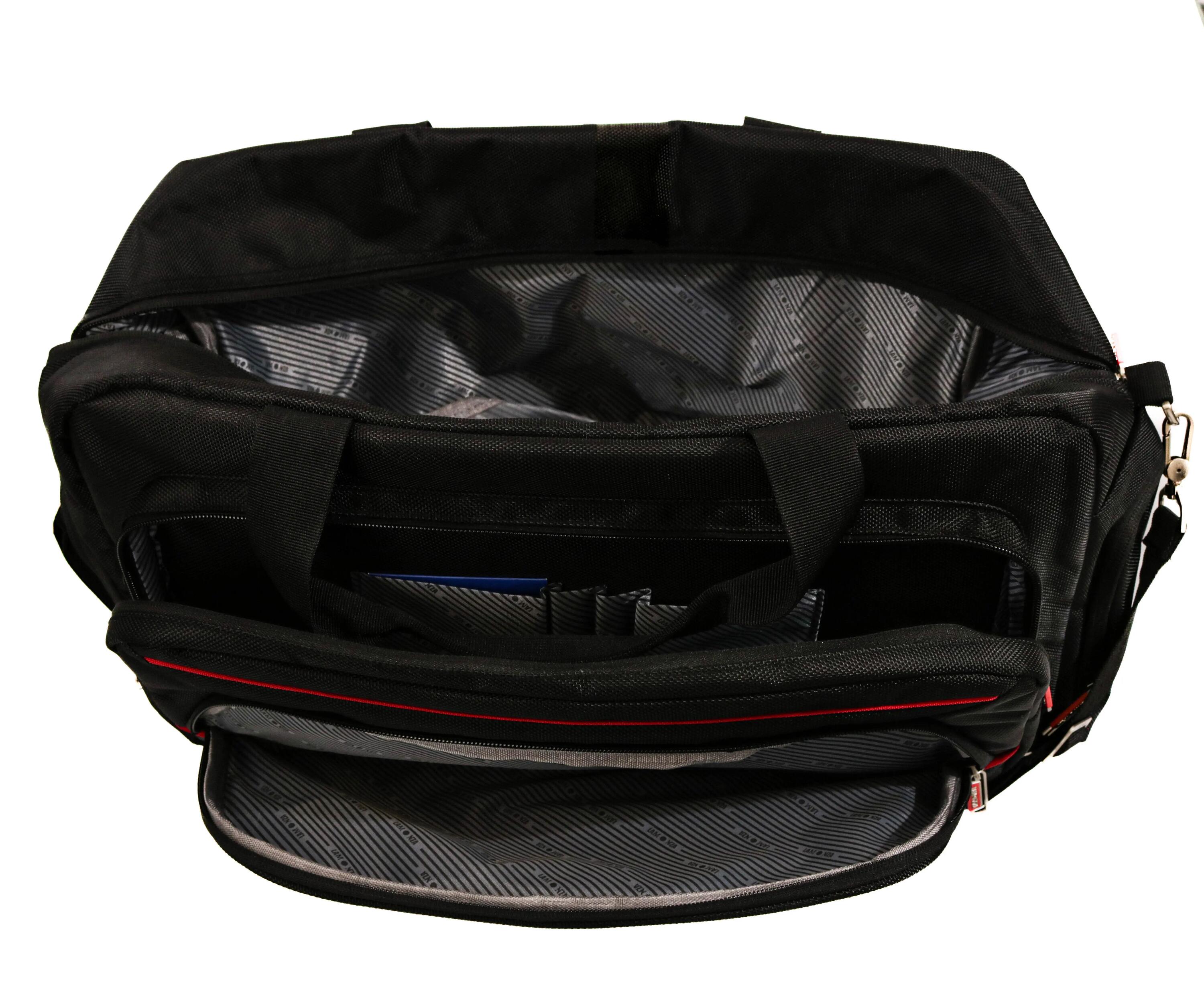 Geanta de voiaj Smiley, Lamonza, 49x27x24 cm, negru 5/5