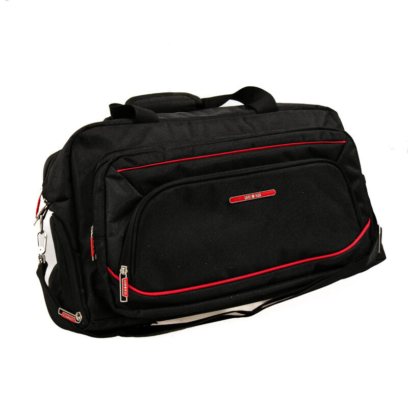 Geanta de voiaj Smiley, Lamonza, 49x27x24 cm, negru