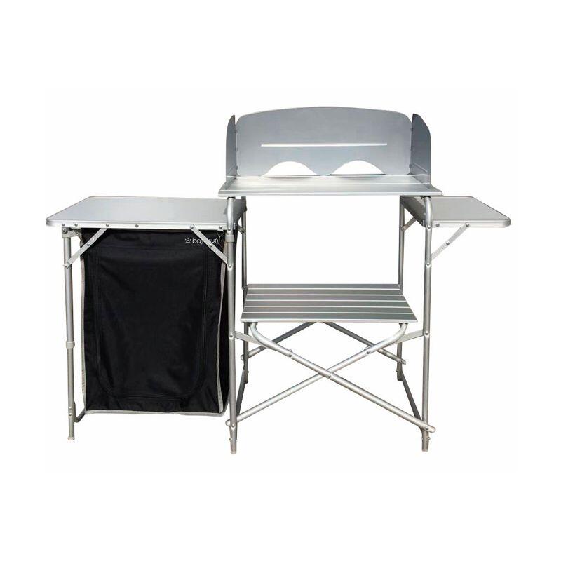 BAYASUN Meuble Cuisine et Rangement 2 étagères Camping Car 3/4