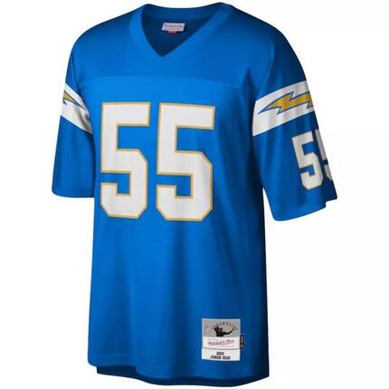 Maillot NFL Junior Seau Los Angeles Chargers 2002 Mitchell & Ness Legacy Bleu