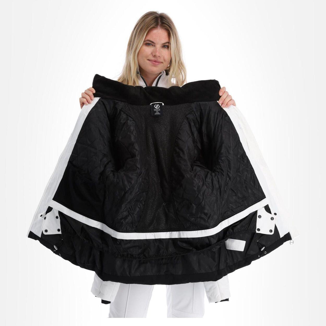 DARE 2B Dare2b Jassen Crystallize SkiJk DAMES WHITE/BLACK 2/5