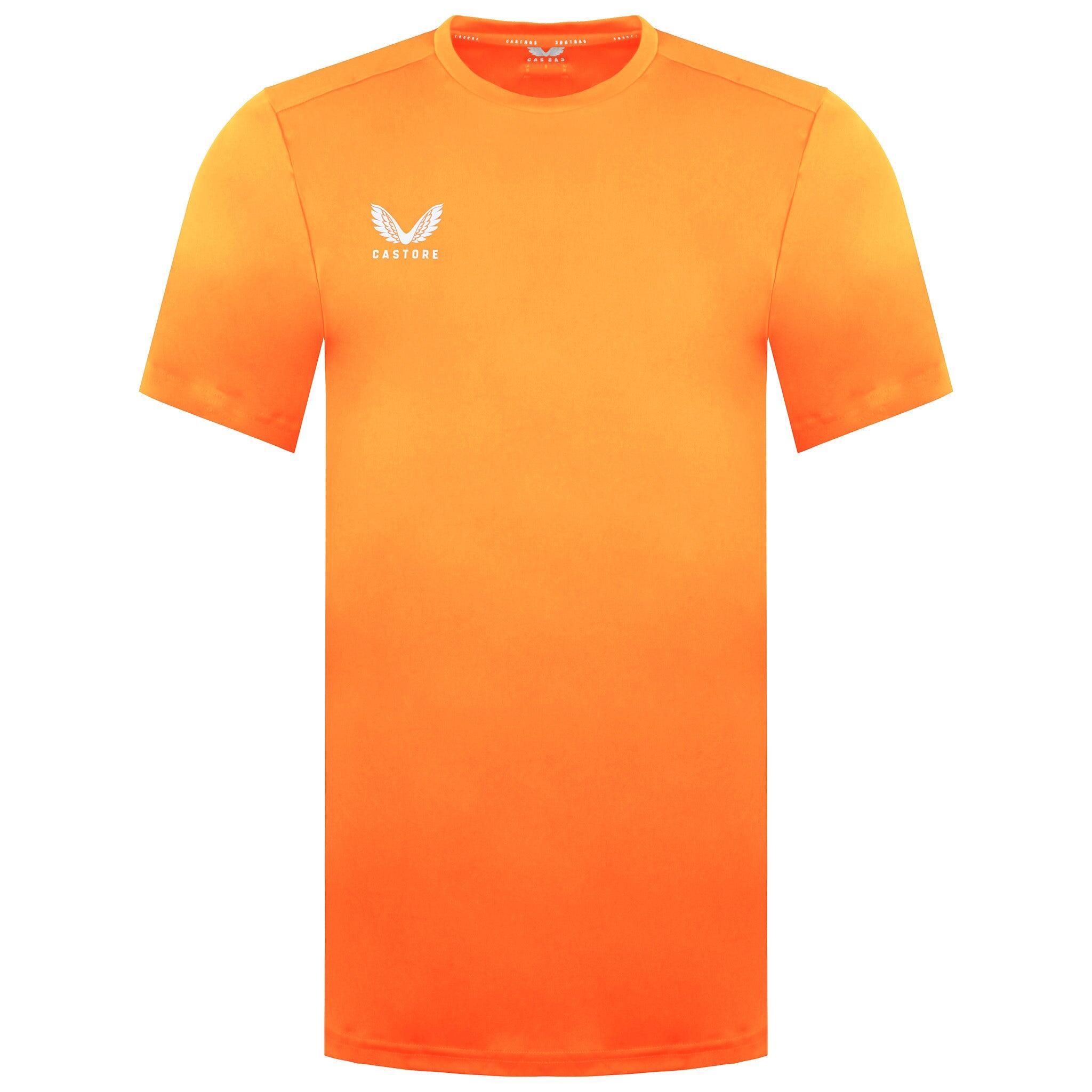 CASTORE Castore Logo Mens Orange Training T-Shirt