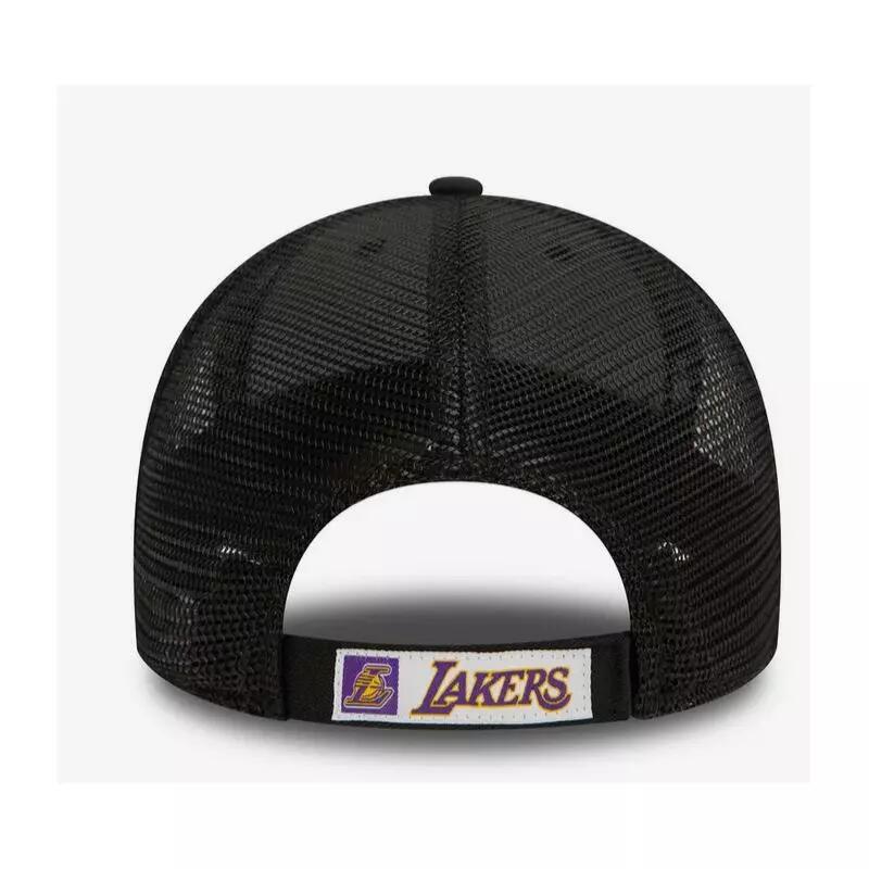 Casquette NBA Los Angeles Lakers New Era Home Field 9FORTY Trucker Noir 3/4