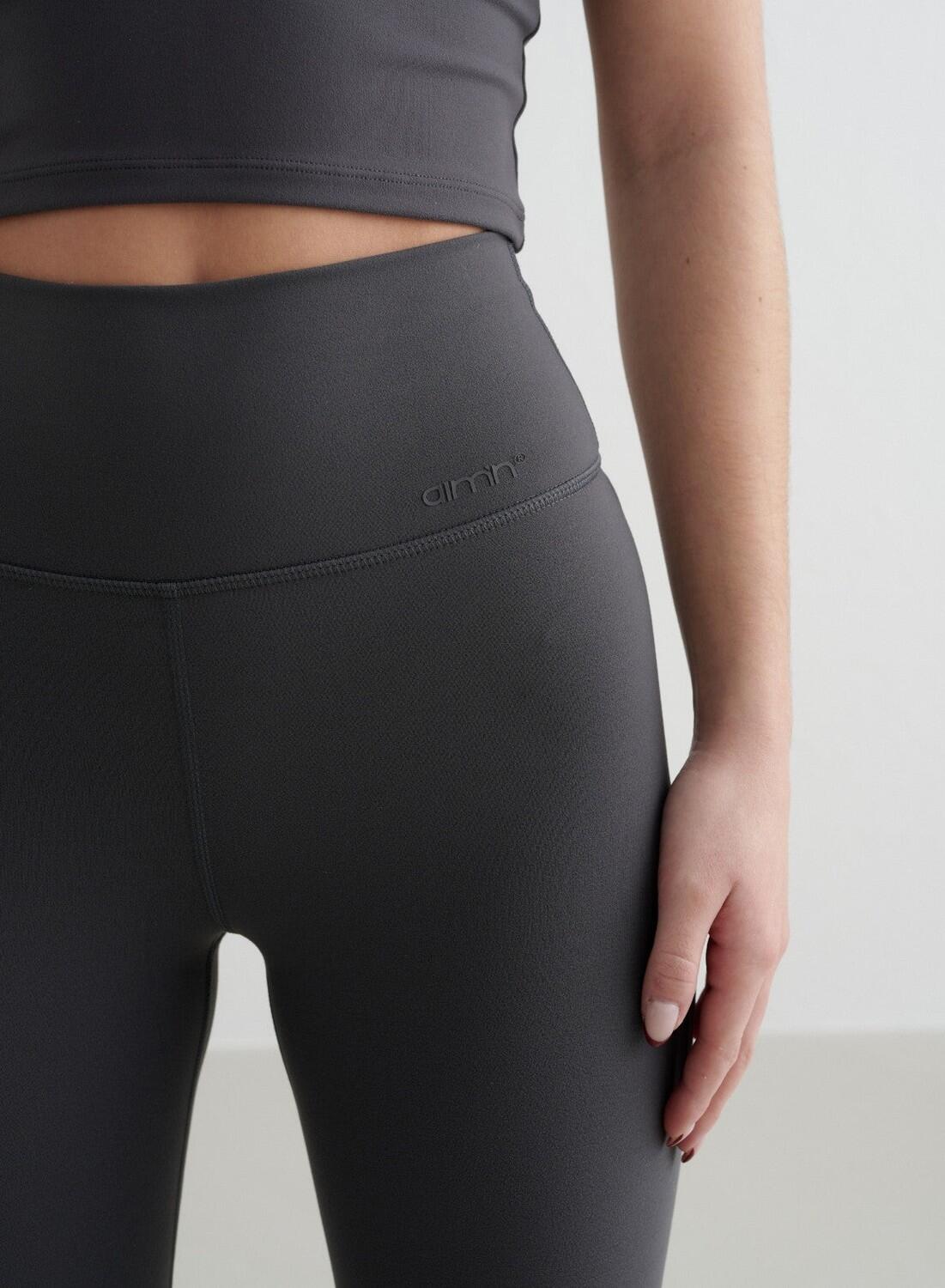 Femme Leggings Petite Évasé Évacuation de l'humidité Gris Foncé 4/4