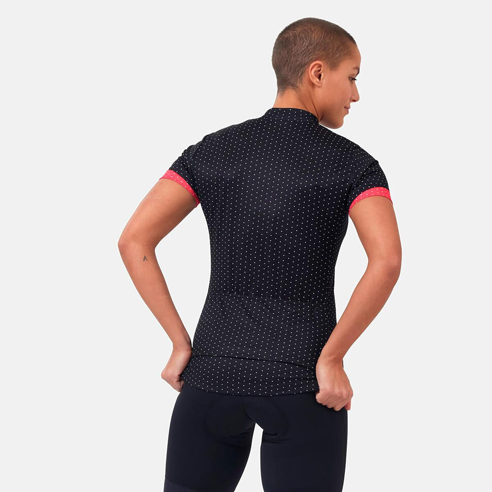 Koszulka rowerowa damska Odlo Stand-up collar ESSENTIAL rozpinana