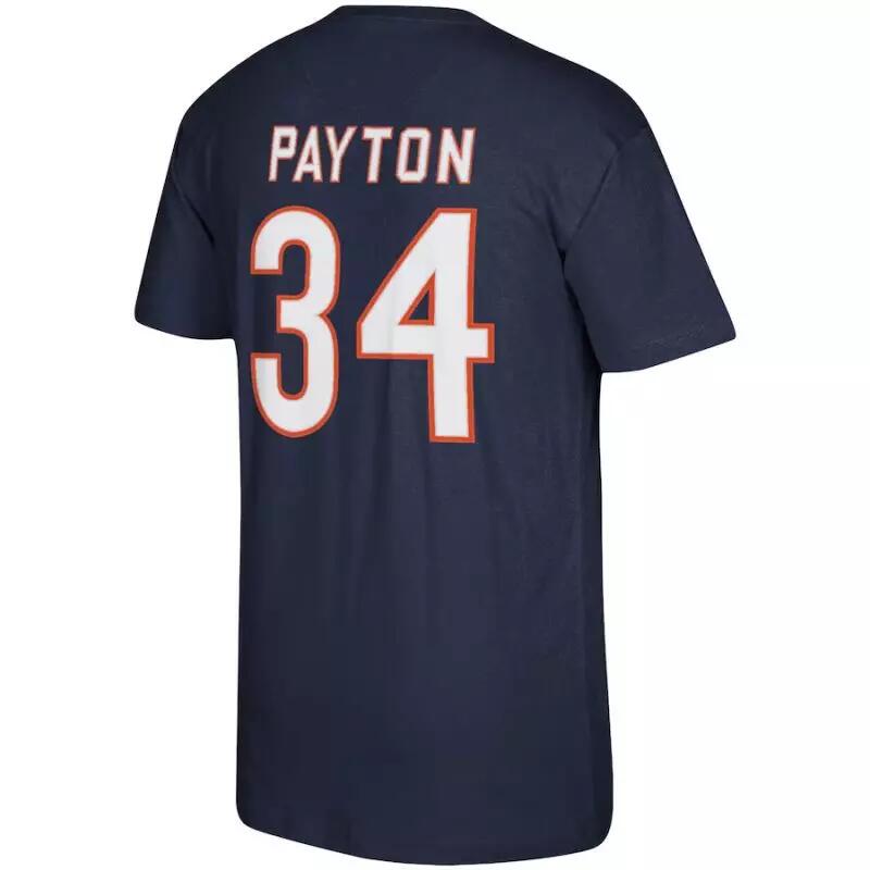 T-shirt NFL Walter Payton Chicago Bears Mitchell & Ness player Bleu marine 2/3