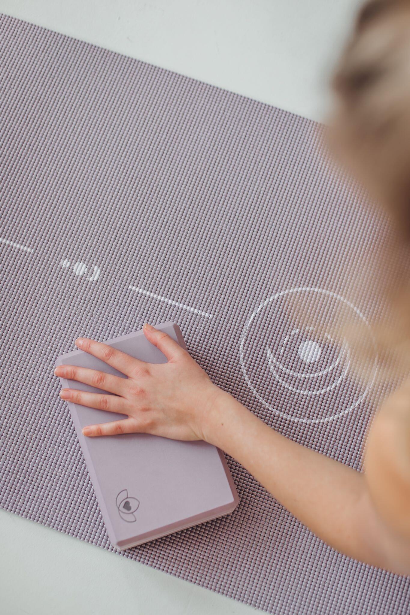 Lotus Yogamat sticky extra dik align lavendelpaars 2/5