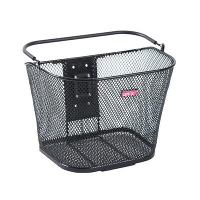 Czarny koszyk rowerowy Unix Flavio - idealny do jazdy miejskiej