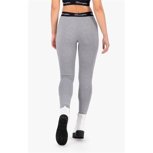 Spodnie treningowe damskie Champion Wmns Script Logo Waist Zip Detail Leggings 4/5