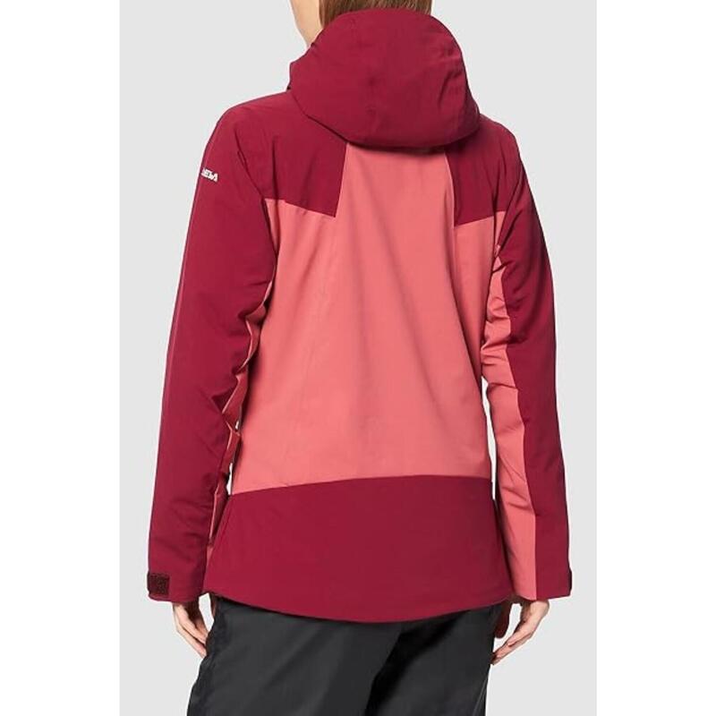 Geacă de schi 282546571 clasică cu glugă bordo damă
