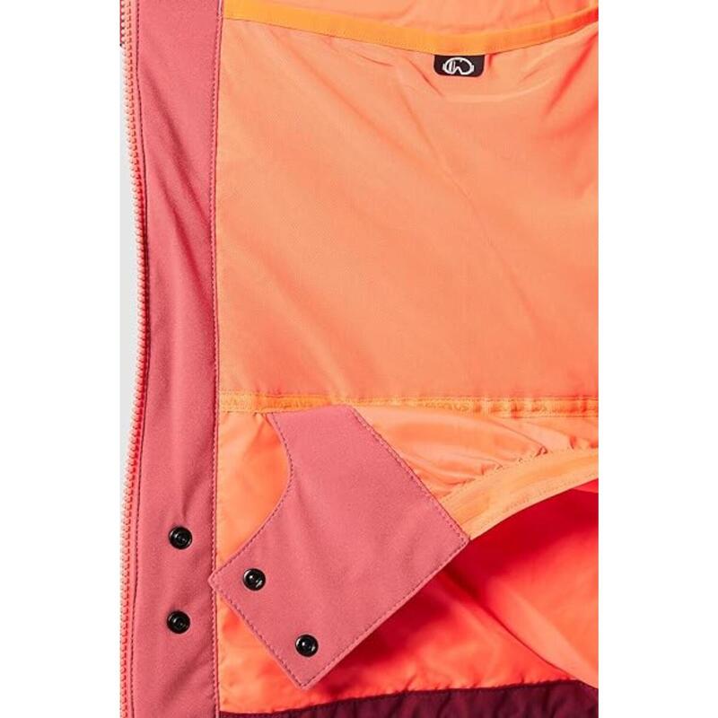 Geacă de schi 282546571 clasică cu glugă bordo damă