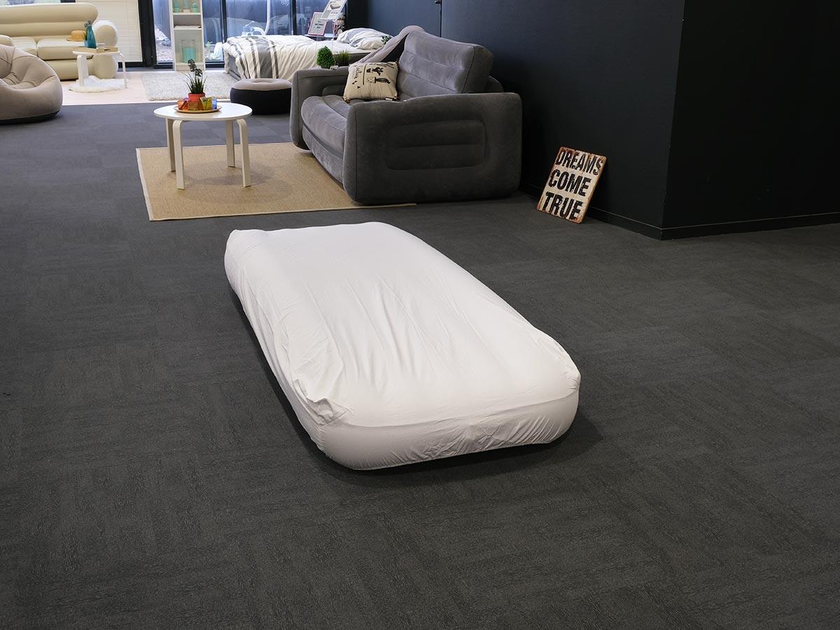 Drap housse pour matelas gonflable 1 place 3/5