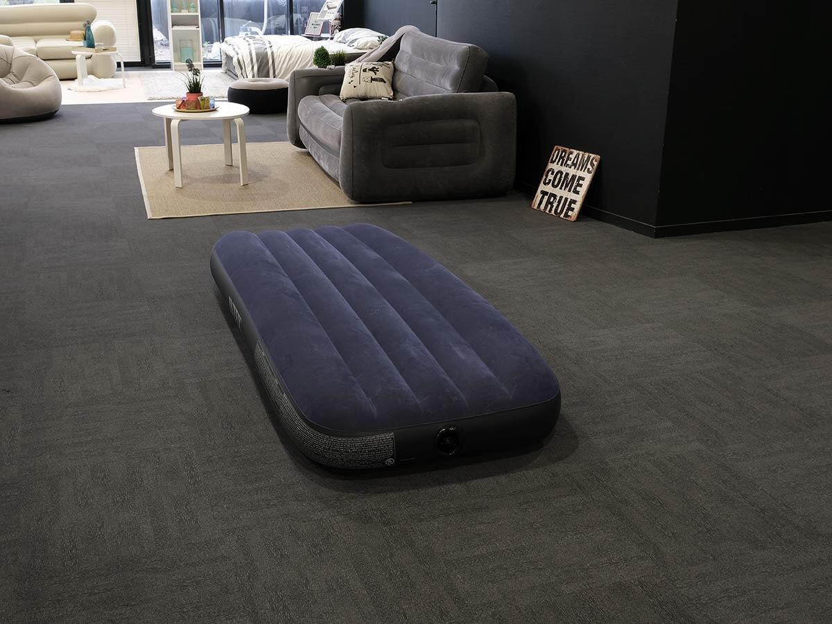 Pack matelas gonflable Classic Downy 1 place  + Drap housse 3/5