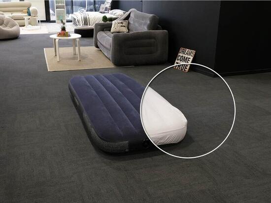 Pack matelas gonflable Classic Downy 1 place + Drap housse