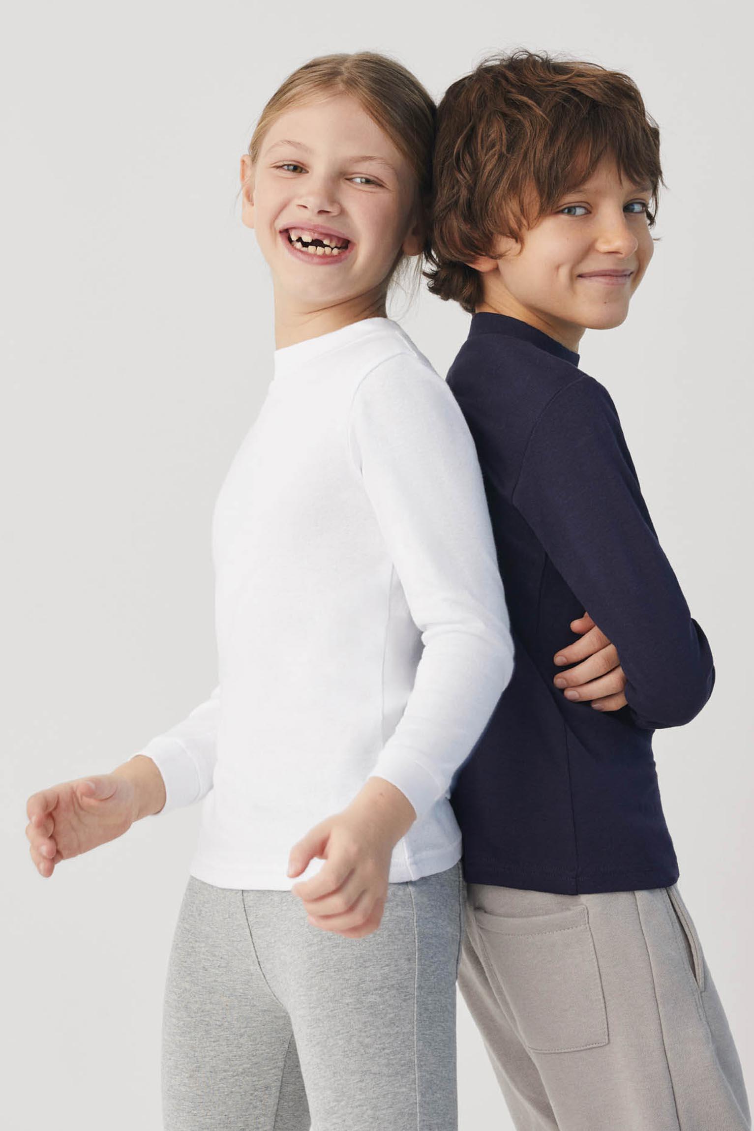 Camiseta cálida para niños Ysabel Mora manga larga cuello semicisne 5/7
