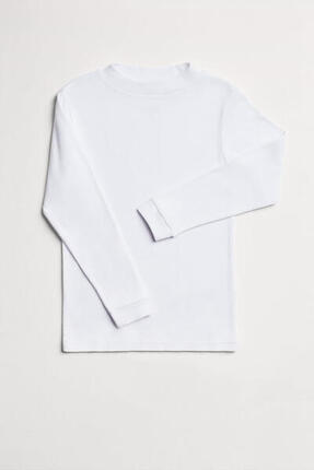 Camiseta cálida manga larga cuello semicisne verde botella