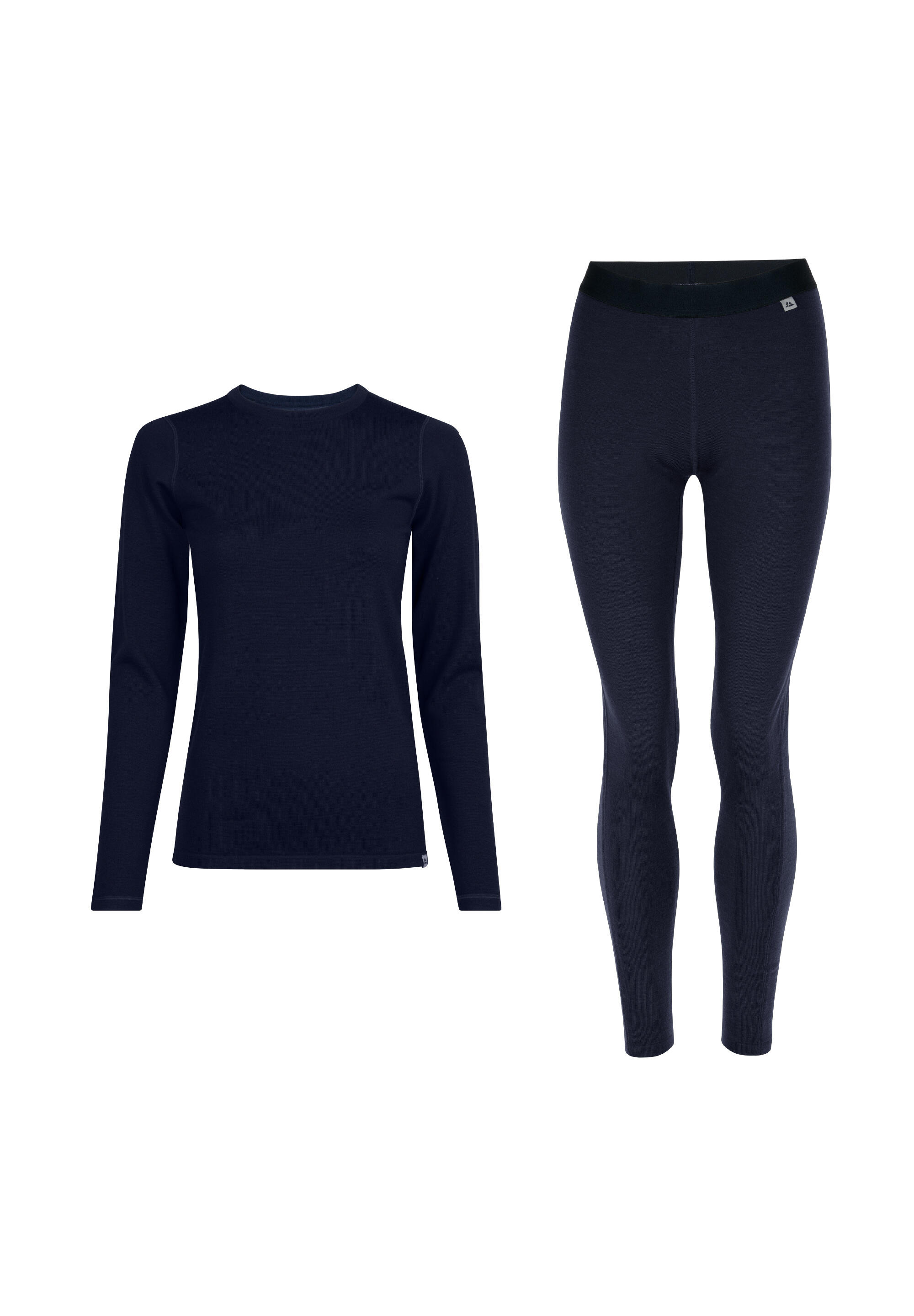 DANISH ENDURANCE Baselayer-Set Merino Baselayer dunkelblau atmungsaktiv hautfreundlich glatt