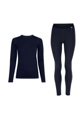 Baselayer-Set Merino Baselayer schwarz atmungsaktiv hautfreundlich glatt