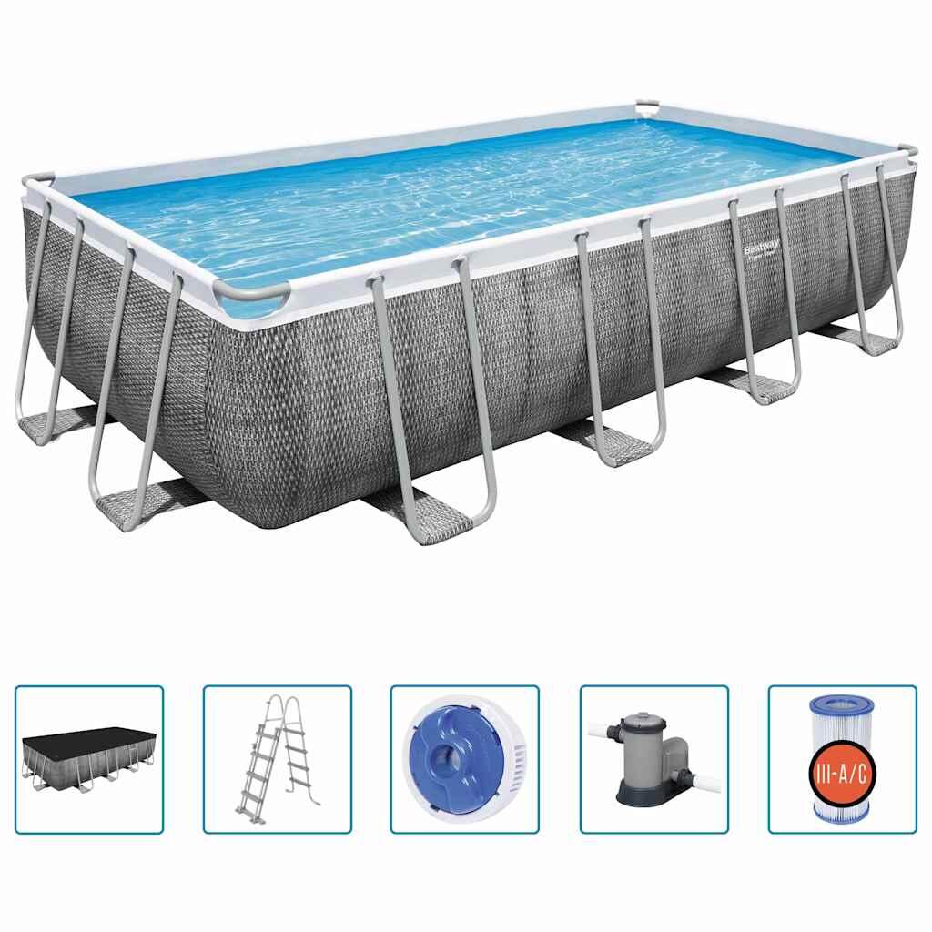 Bestway Power Steel Zwembadset rechthoekig 549x274x122 cm 2/7