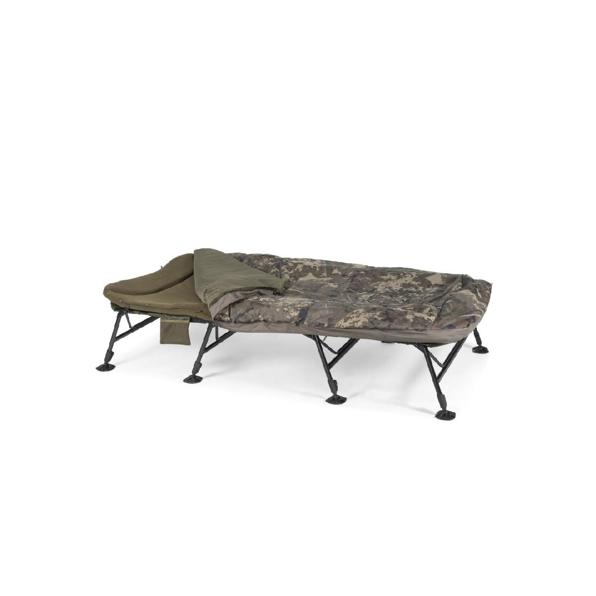 NASH Nash Indulgence HD40 Sleep System Camo 8 Legs Wide - Karper Stretcher