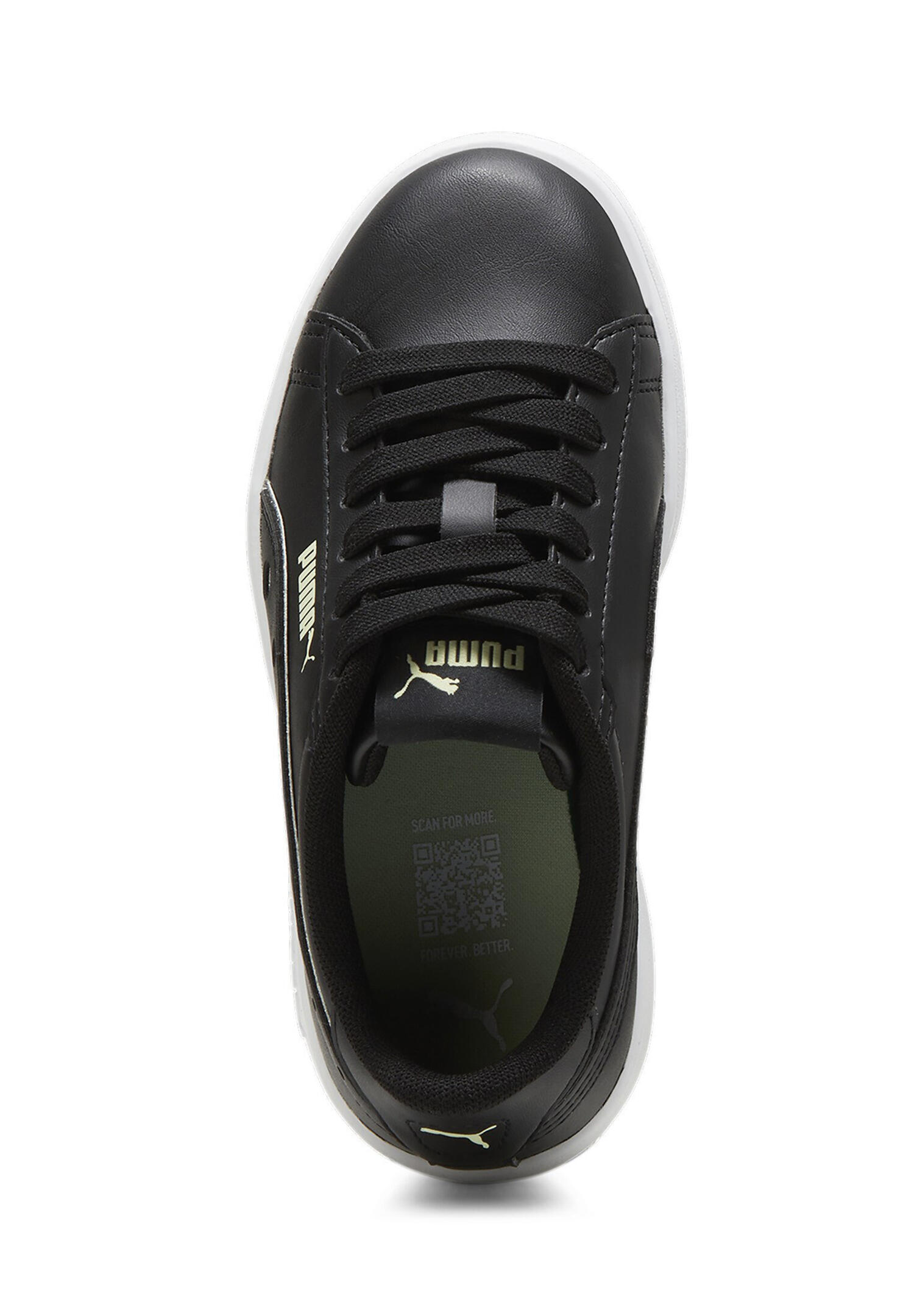 PUMA Smash 3.0 DanceParty PS Kids Sneaker Schuhe schwarz/silber 395607 02 5/5
