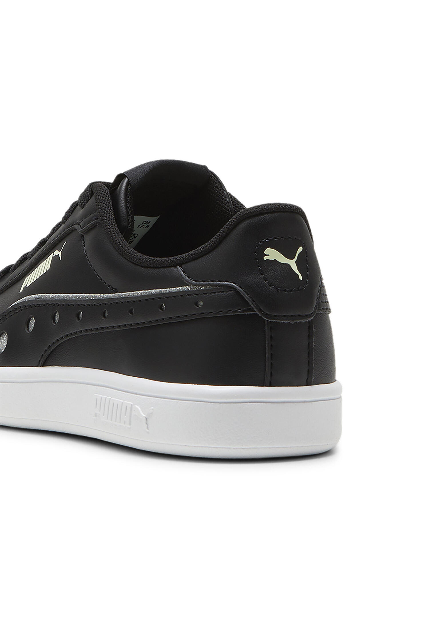 PUMA Smash 3.0 DanceParty PS Kids Sneaker Schuhe schwarz/silber 395607 02 4/5