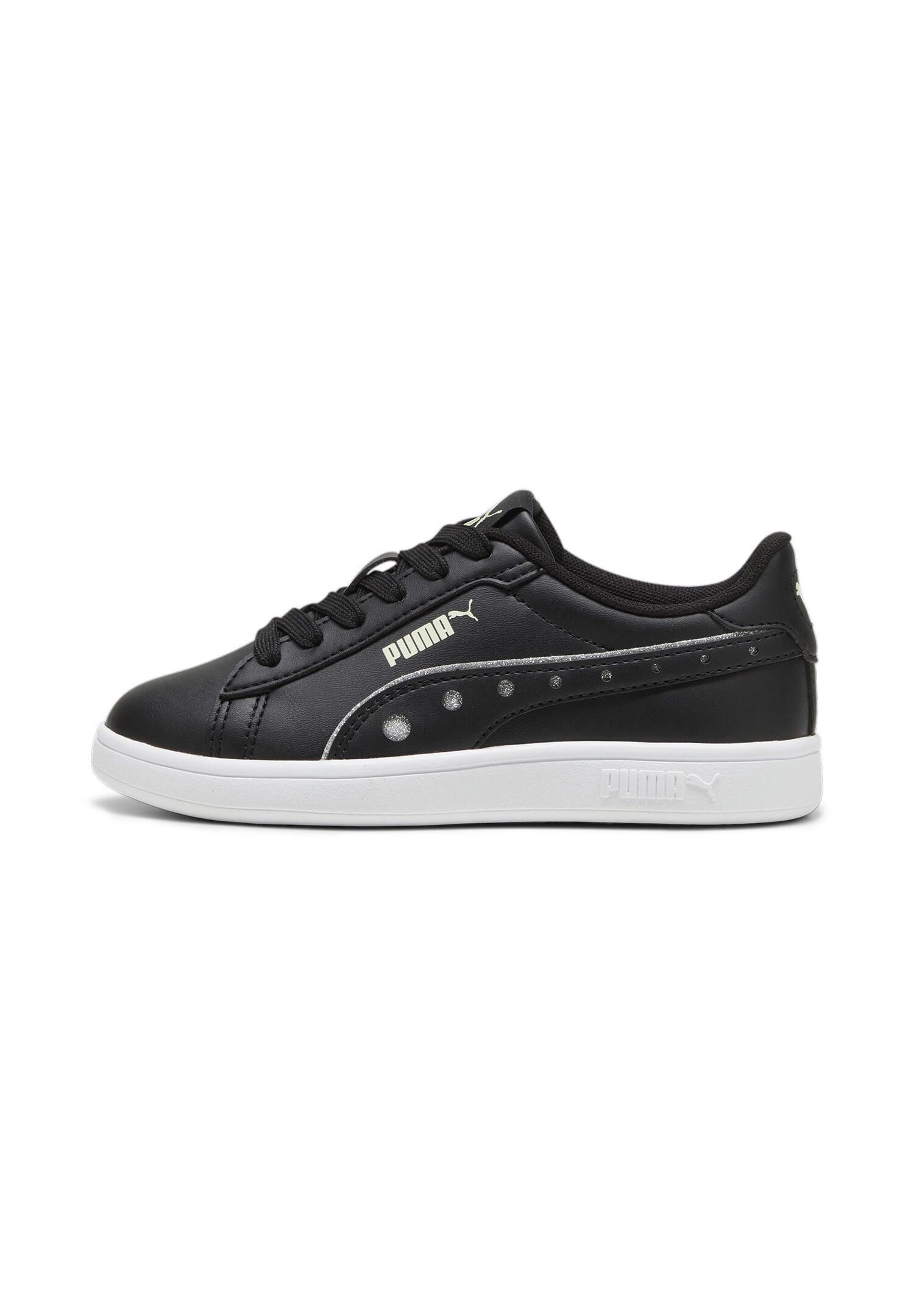 PUMA Smash 3.0 DanceParty PS Kids Sneaker Schuhe schwarz/silber 395607 02 2/5