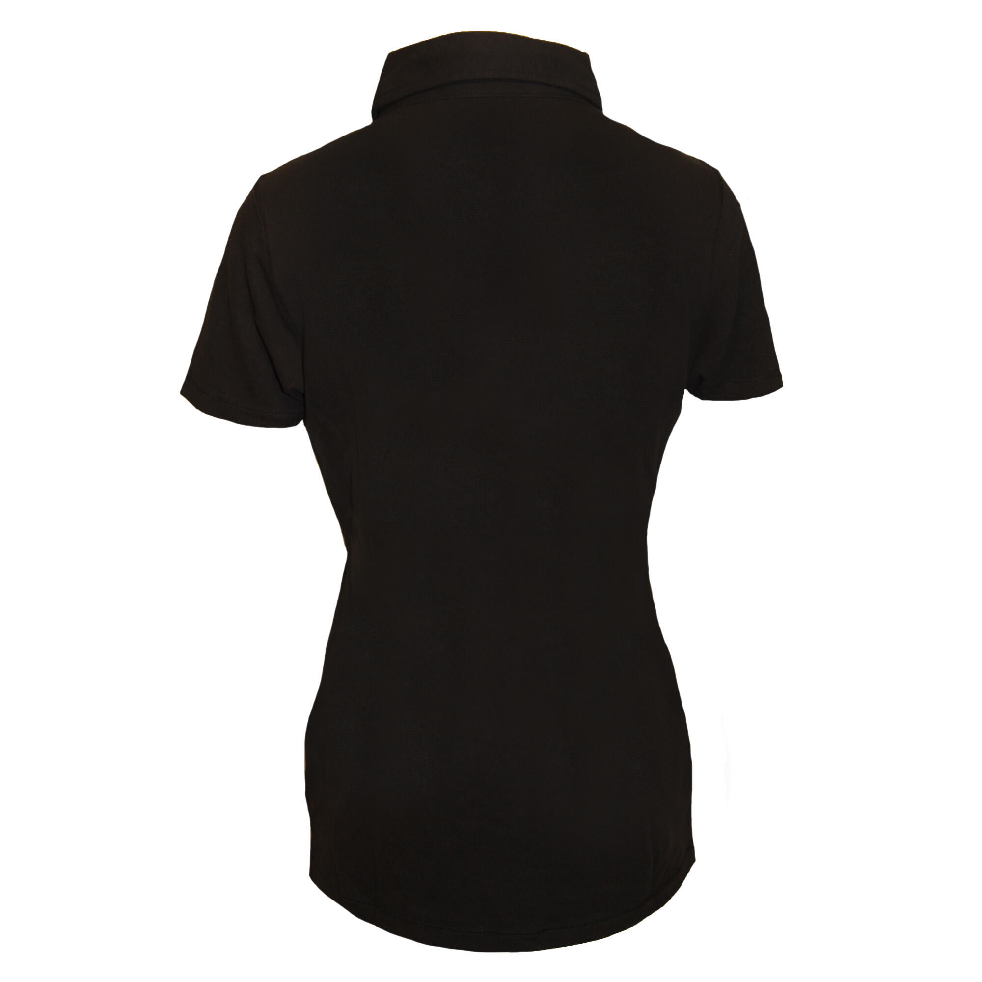 Polo Elasticizzata Donna Skinni Fit Nero 3/3