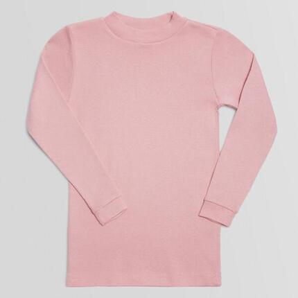 T-shirt chaud manches longues col semi-cygne