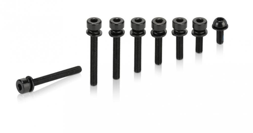 XLC Parafuso M5 x 8 mm para adaptador Flat Mount, conjunto de 2 2/2