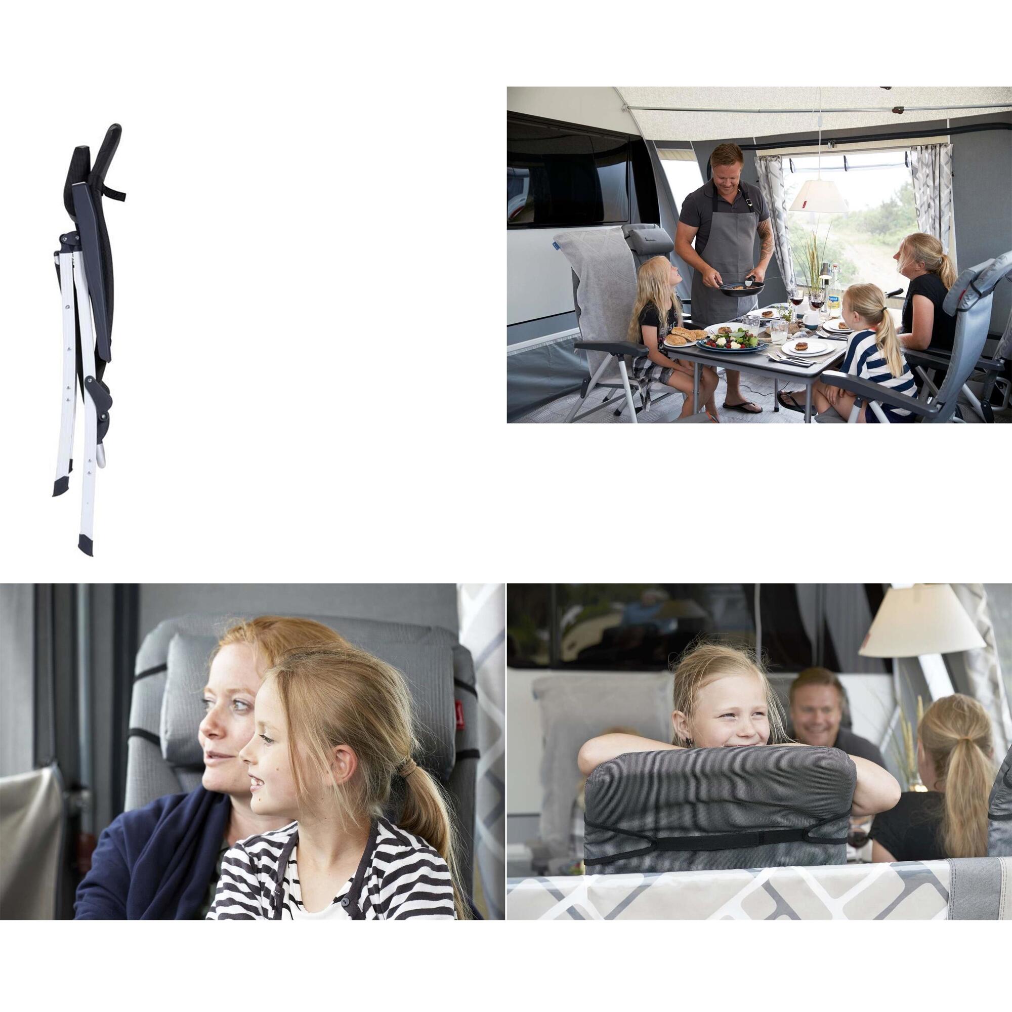 Isabella Dark Grey Thor Folding Chair 2/3