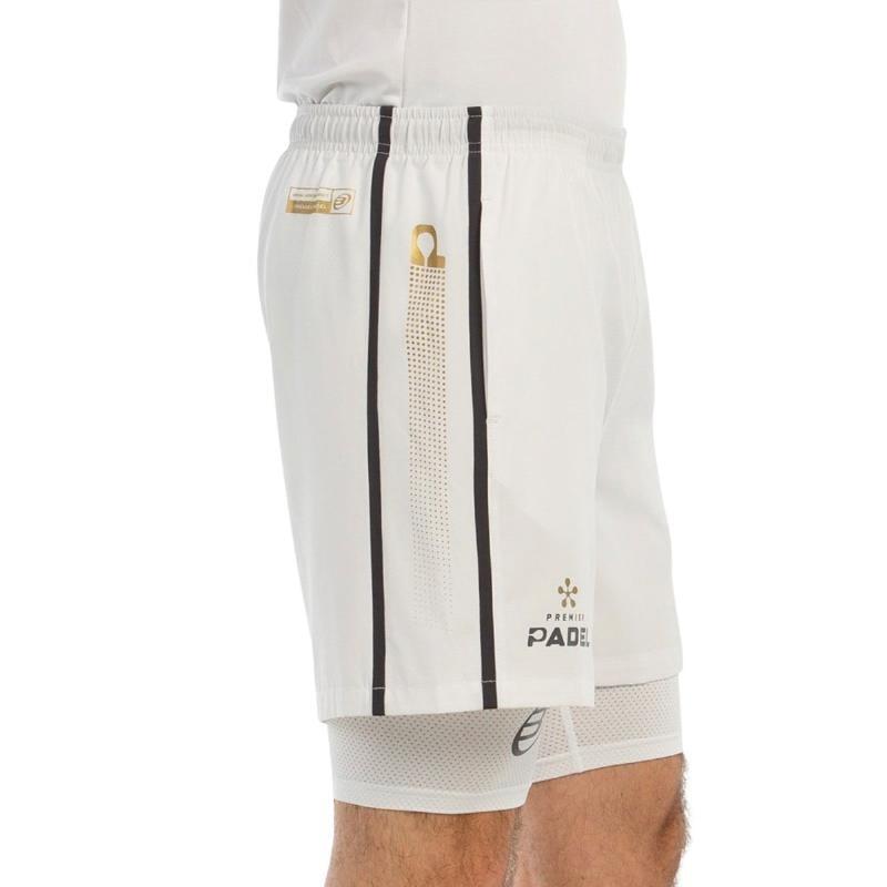Bullpadel Premier Padel Barde Calções Branco 3/7