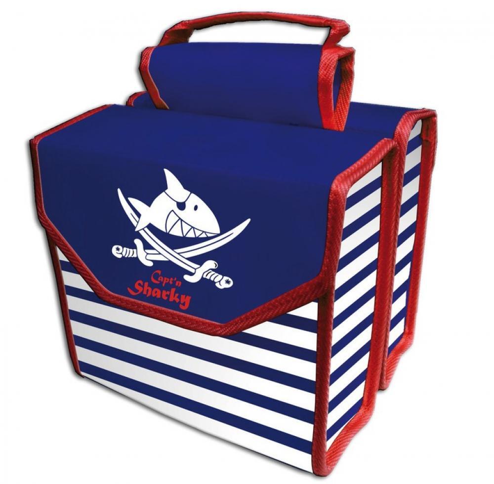 Sacoche double Bike Fashion Capt`n Sharky B230xH200xT80mm, blanc\/bleu\/rouge 2/2