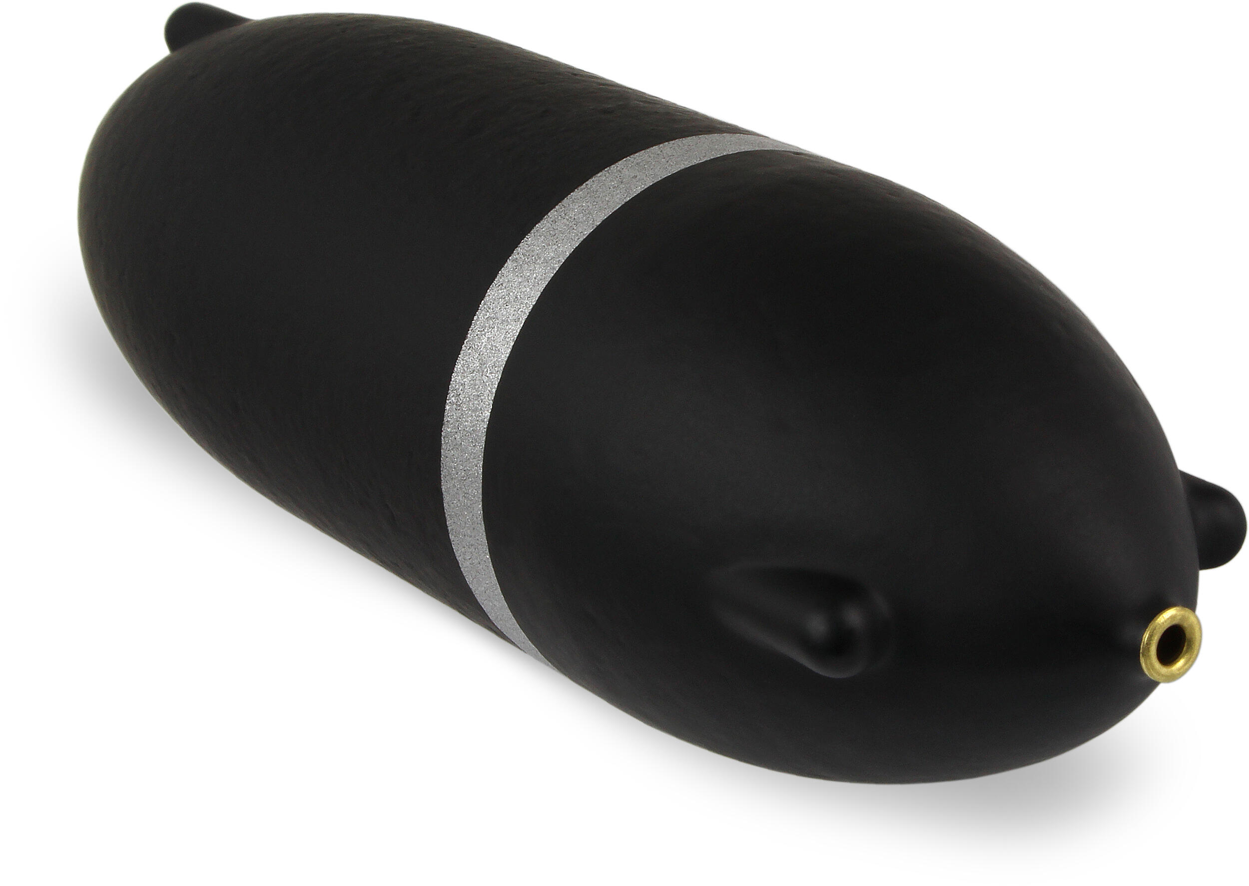 2er Set Unterwasser Wels Posen (40 g) Schwarz mit Messingösen und Rassel 2/2