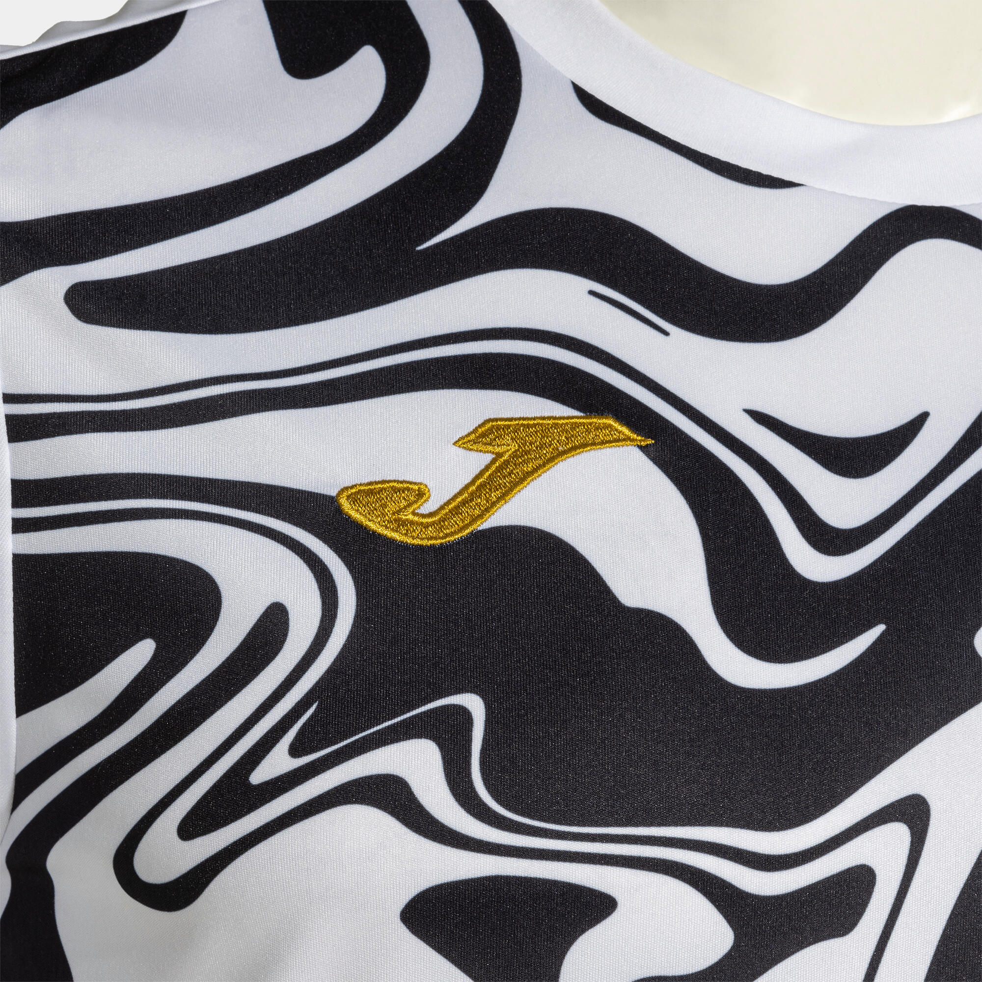 Maillot Manches Courtes Football Homme Joma Lion II Blanc 3/5