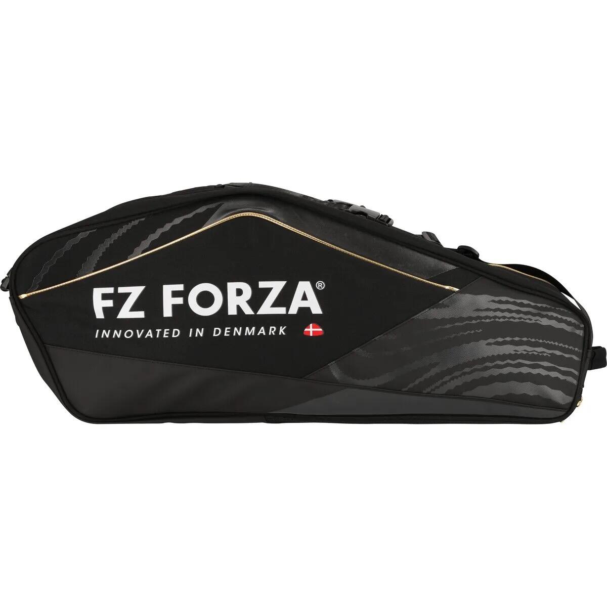 Sac badminton - 6 raquettes, chaussures - Tour Line X6 - Noir 2/4