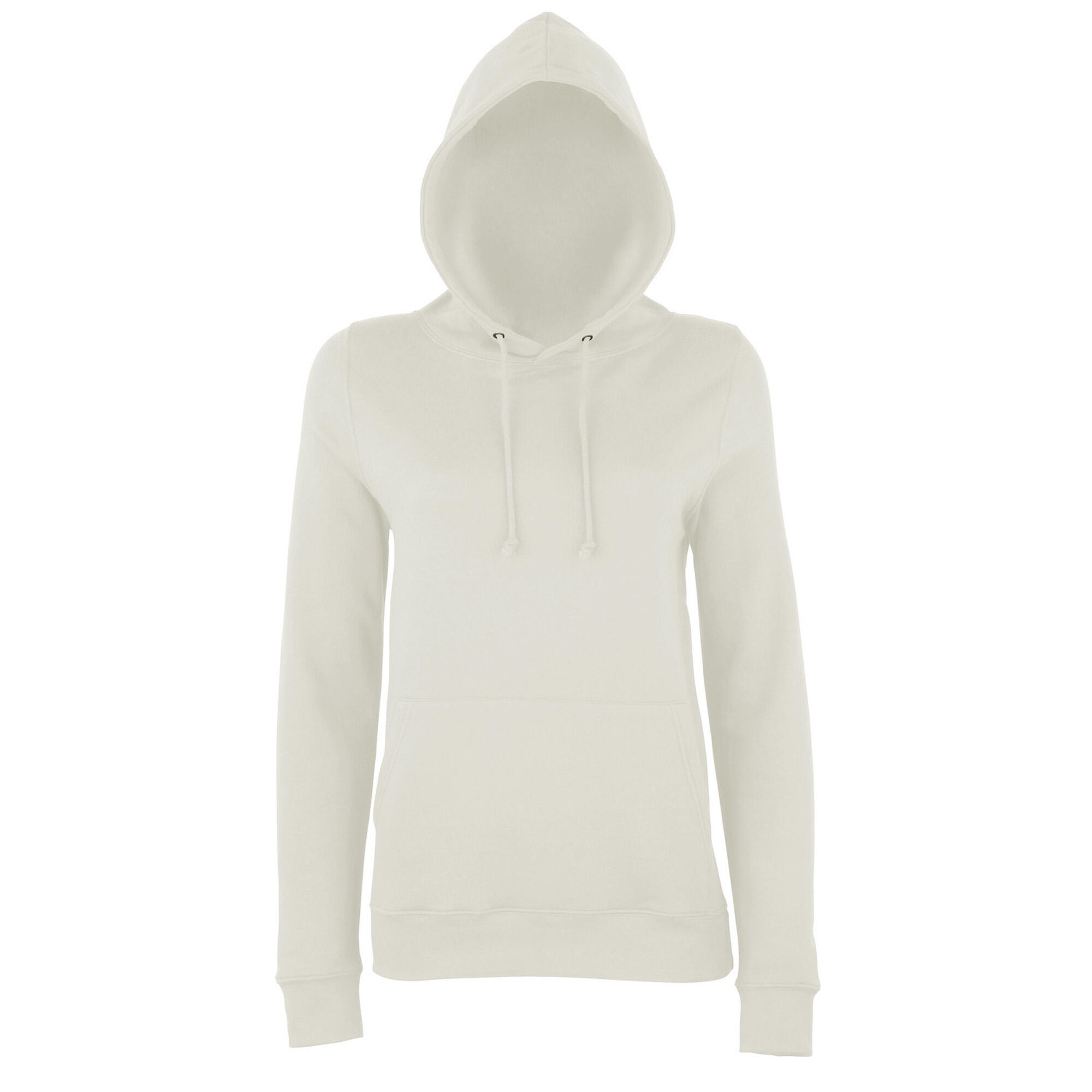 AWDIS Just Hoods Womens/Ladies Girlie College Pullover Hoodie (Vanilla)