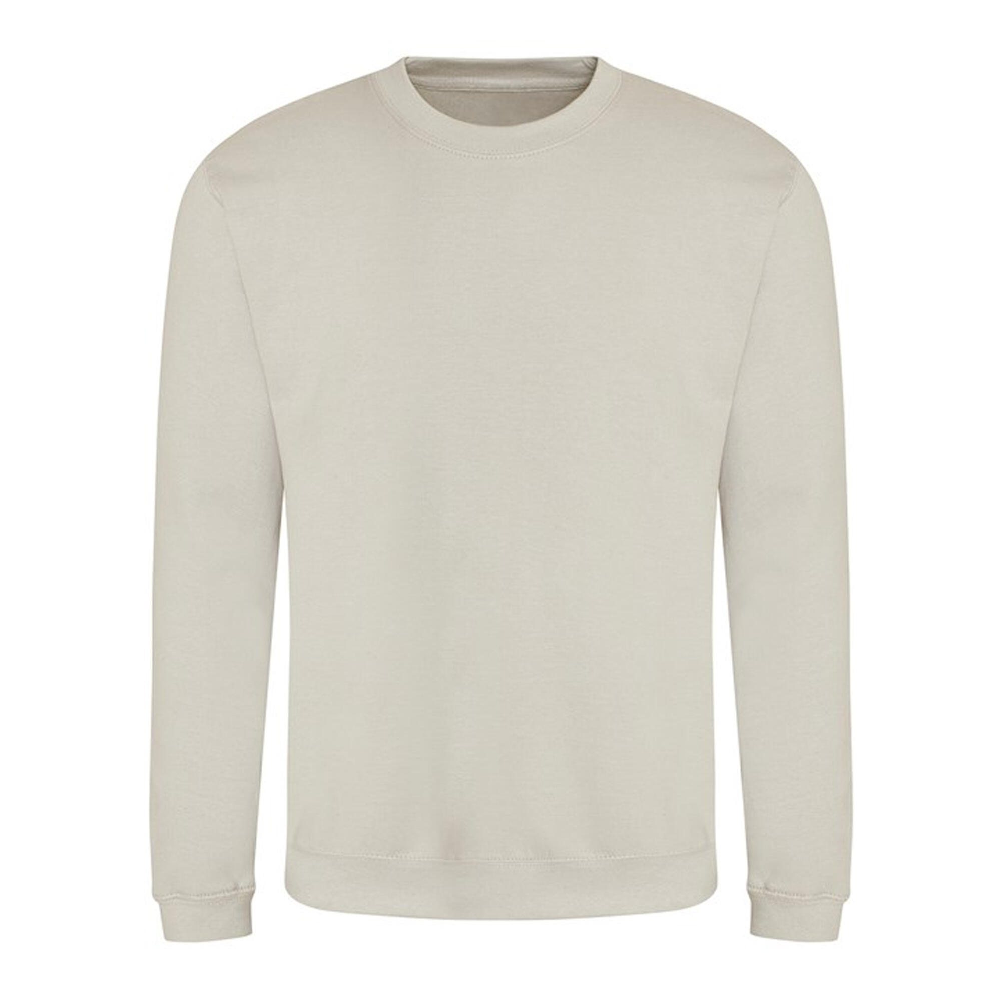 AWDIS Just Hoods Unisex Crew Neck Plain Sweatshirt (280 GSM) (Cool Stone)