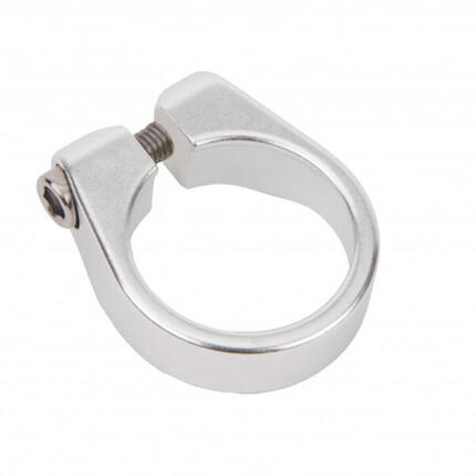 Ergotec collier de selle sci-085, 34,9 mm, aluminium, argent