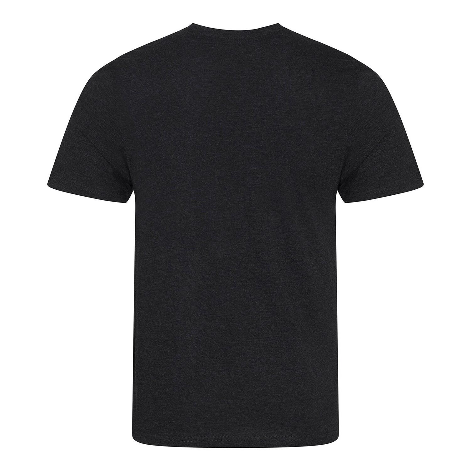 Mens Just Ts Heather Triblend TShirt (Black) 2/2