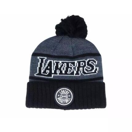 Bonnet NBA Los Angeles Lakers Mitchell & Ness Reflective Patch Knit Noir -Mitche