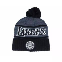 Bonnet NBA Los Angeles Lakers Mitchell & Ness Reflective Patch Knit Noir