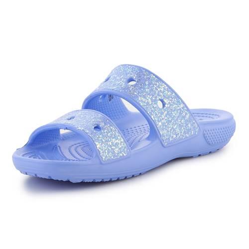 Sandals Niño Crocs Classic Glitter Azul 3/5