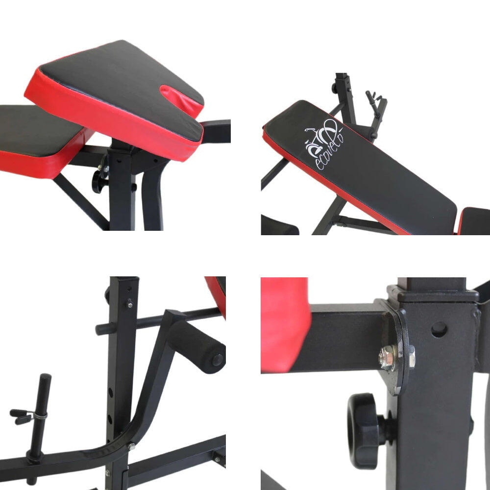 Banc de Musculation Multifonction Station de Dips avec Barre de 180 cm FF 4/7